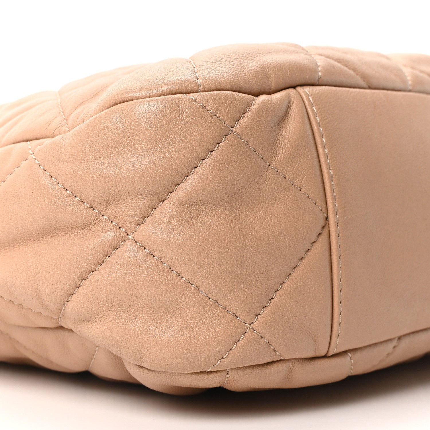 Chanel Lambskin Quilted Large CC Funky Town Hobo Beige 9 of 10