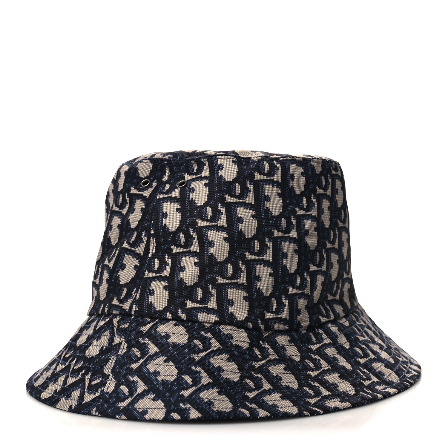 Christian Dior Oblique Reversible Teddy-D Brim Bucket Hat Blue 1 of 13