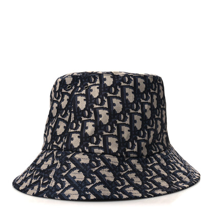 Christian Dior Oblique Reversible Teddy-D Brim Bucket Hat Blue 1 of 13