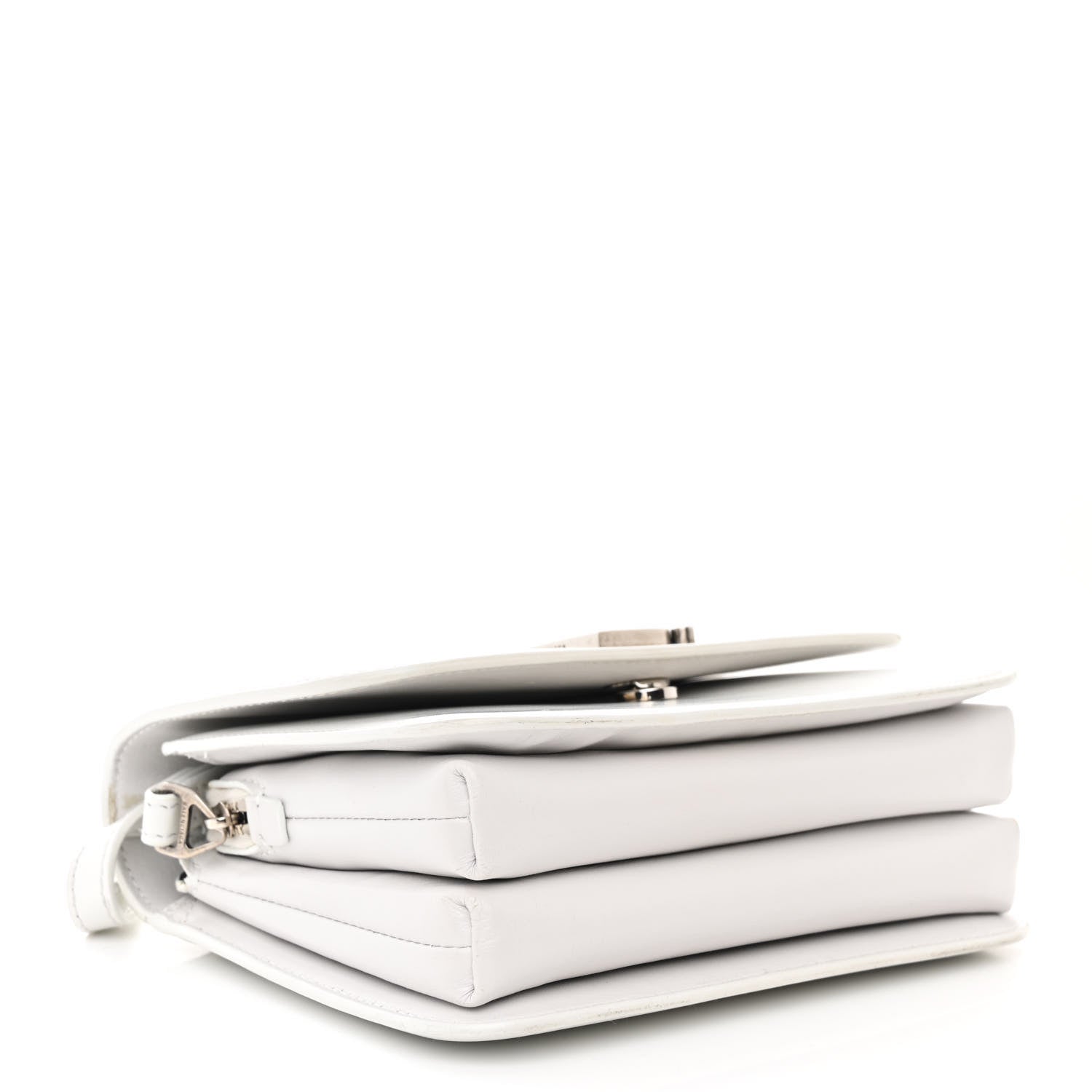 Balenciaga Shiny Box Calfskin Small B Bag White 4 of 12