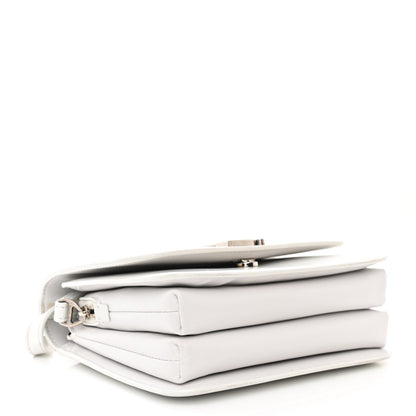 Balenciaga Shiny Box Calfskin Small B Bag White 4 of 12