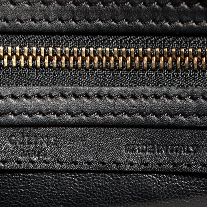 Celine Smooth Calfskin Micro Luggage Black 10 of 11