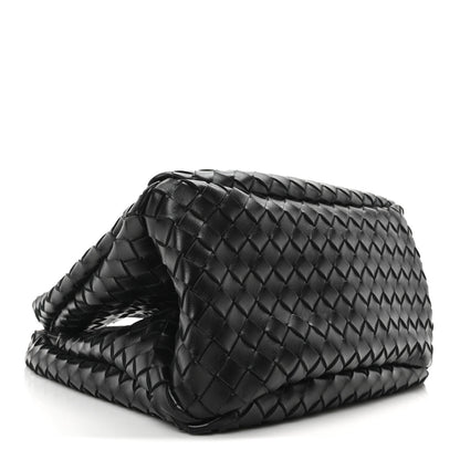 Bottega Veneta Nappa Intrecciato Medium Campana Shoulder Bag Black 4 of 9