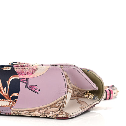Salvatore Ferragamo Calfskin Quilted Floral Print Gancini Small Flap Bag Multicolor 9 of 10