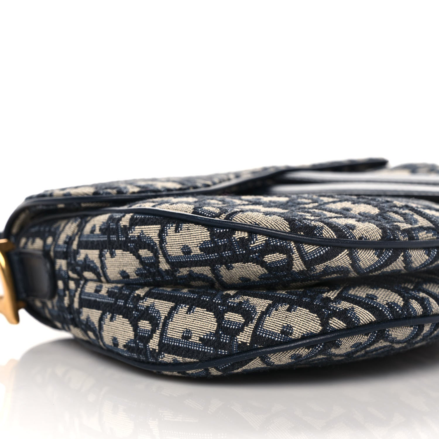 Christian Dior Oblique Saddle Bag Blue 9 of 14