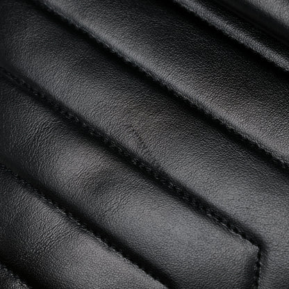 Saint Laurent Calfskin Y Quilted Monogram Medium Loulou Chain Satchel Black 14 of 15