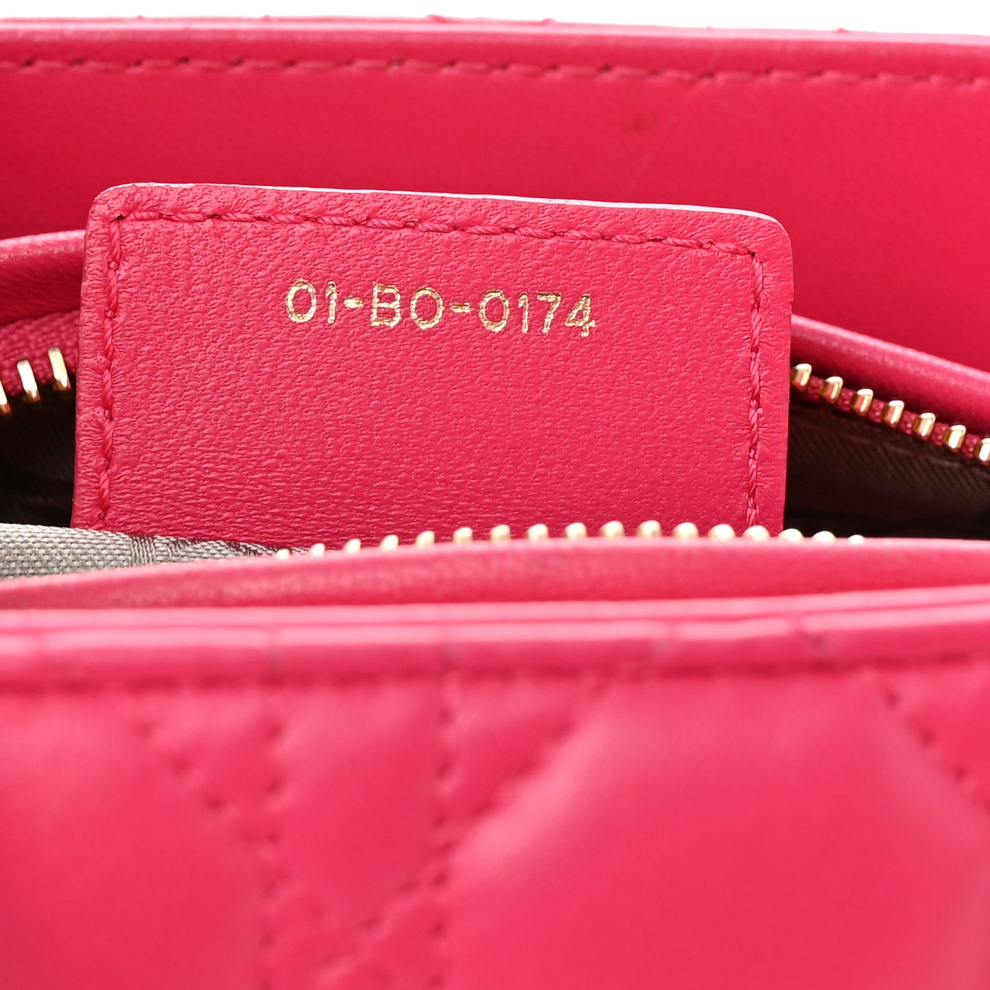 Lambskin Cannage Medium Lady Dior Pink