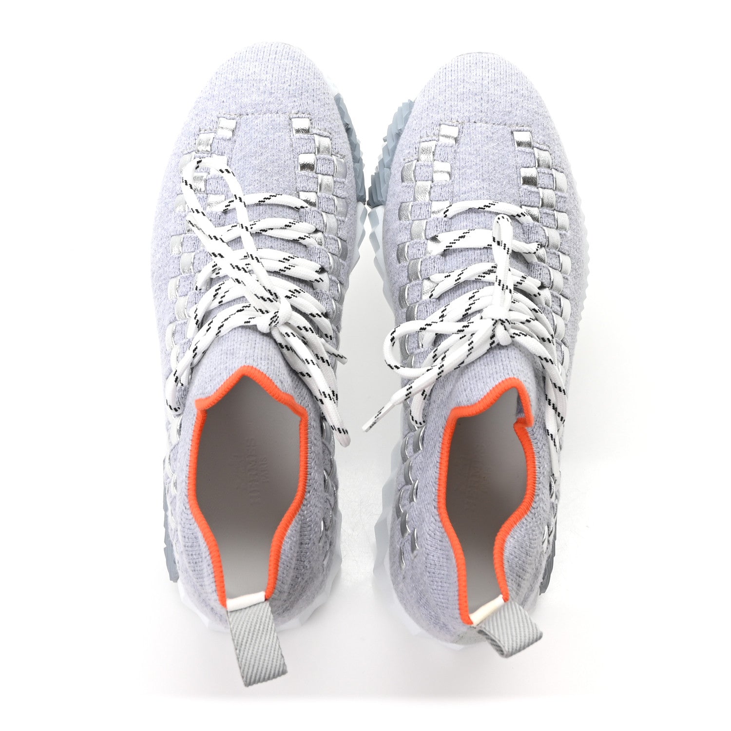 Hermes Technical Canvas Womens Flex Slip-On Sneaker 36 Gris Silex 2 of 10