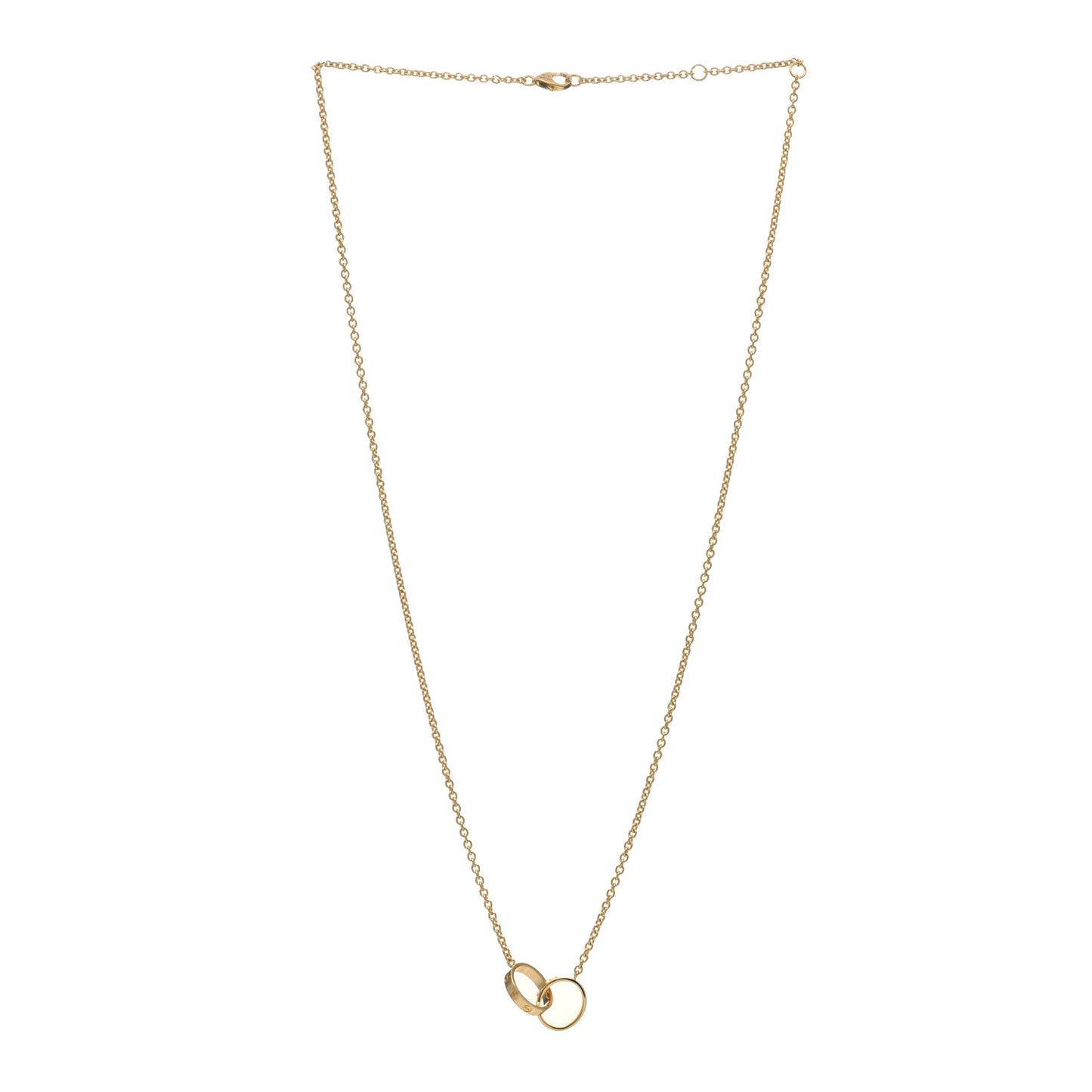 18K Yellow Gold Interlocking LOVE Necklace