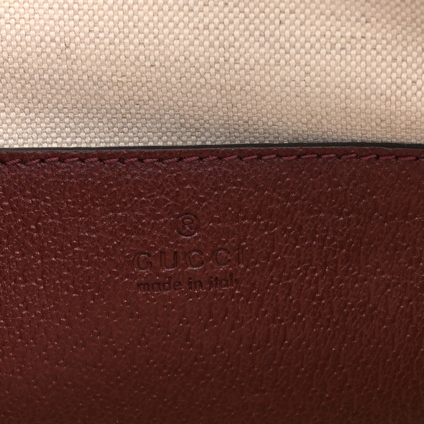 Monogram Textured Dollar Calfskin Mini Horsebit 1955 Top Handle Bag Sahara Rubino Chardonnay