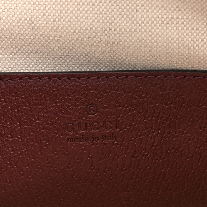 Gucci Monogram Textured Dollar Calfskin Mini Horsebit 1955 Top Handle Bag Sahara Rubino Chardonnay 6 of 11