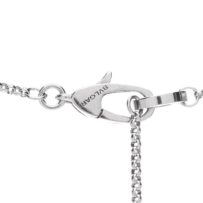Bulgari 18K White Gold Diamond Small B.Zero1 Pave Pendant Necklace 4 of 5