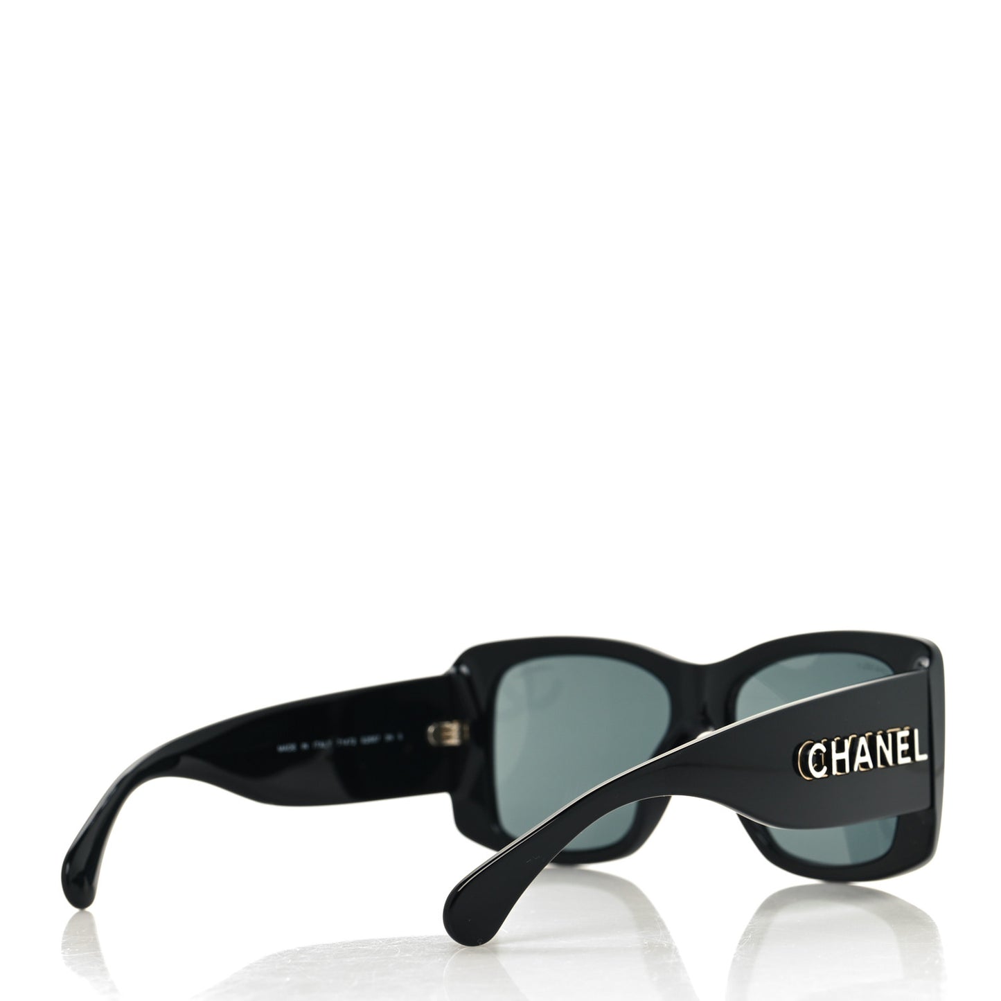 Acetate CC Logo Square Sunglasses 71472 Black