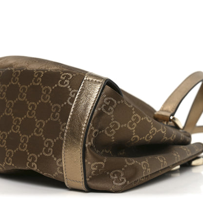 Gucci Satin Monogram Medium Abbey Shoulder Bag Bronze 10 of 10