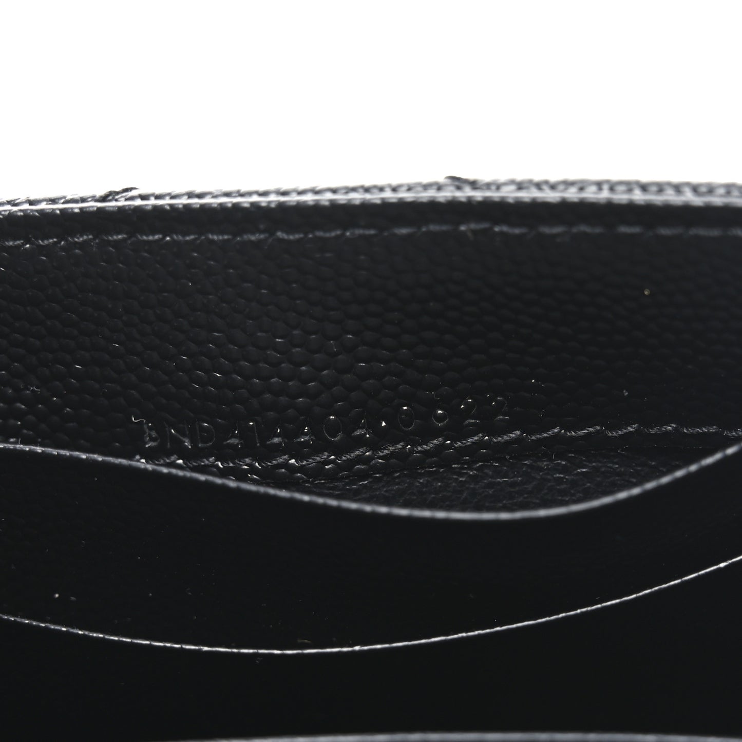 Grain De Poudre Matelasse Chevron Small Monogram Envelope Wallet Black