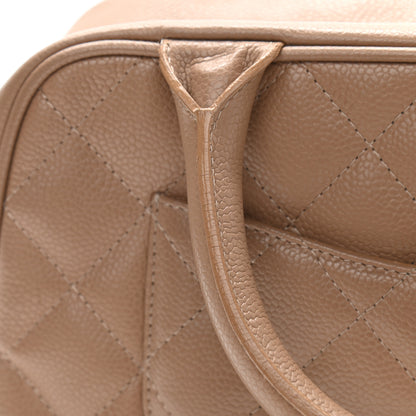 Chanel Caviar Quilted Small Bowler Beige 14 of 17