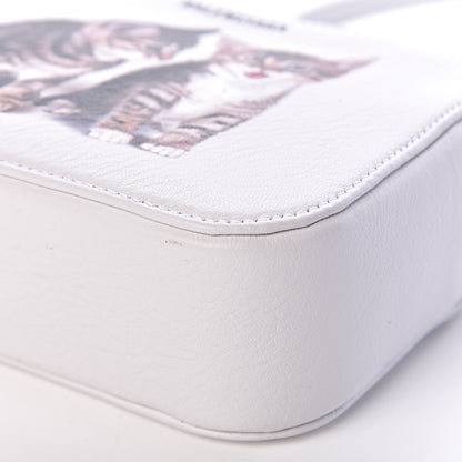Balenciaga Calfskin Kittens Logo XS Everyday Camera Bag White 8 of 10