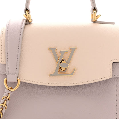 Louis Vuitton Soft Calfskin Mini Lockme Ever Quartz Greige 7 of 9