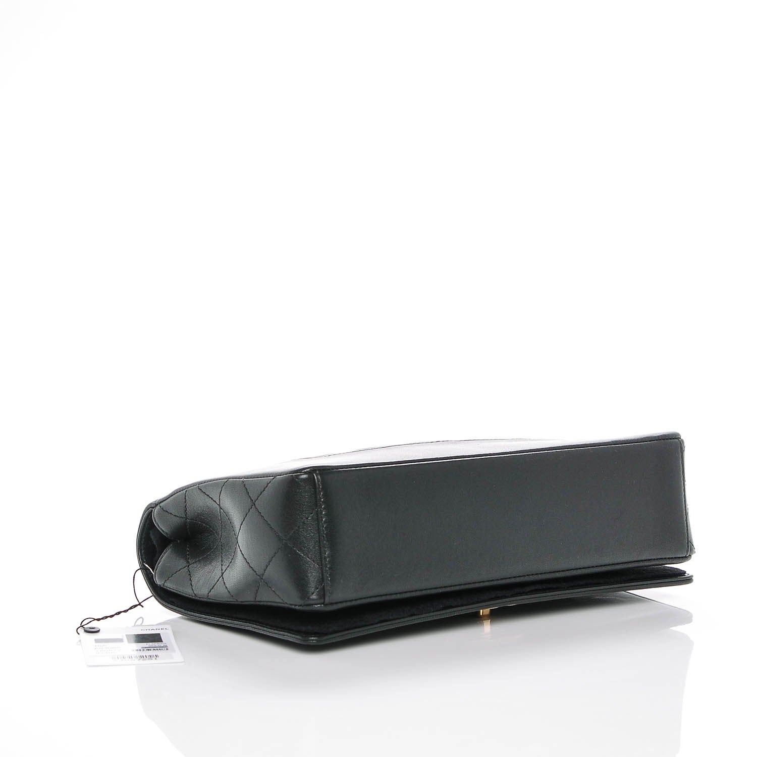Chanel Sheepskin Quilted Vintage Mademoiselle Flap Black 4 of 6