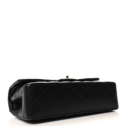 Chanel Lambskin Quilted Medium Double Flap Black 4 of 12