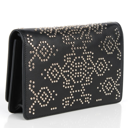 Givenchy Calfskin Studded Pandora Chain Wallet Black 3 of 8