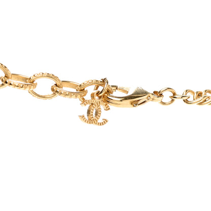 Chanel ID Dog Tag Charm Necklace Gold 5 of 7