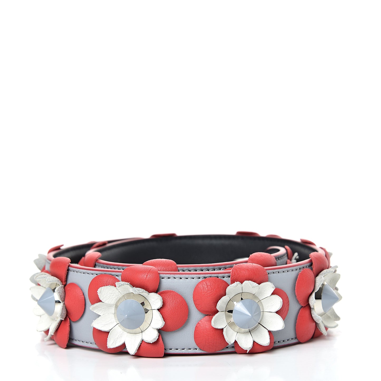 Vitello Dolce Flowerland Studded Strap You Ardesia Blue Notte