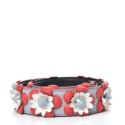 Fendi Vitello Dolce Flowerland Studded Strap You Ardesia Blue Notte 2 of 6