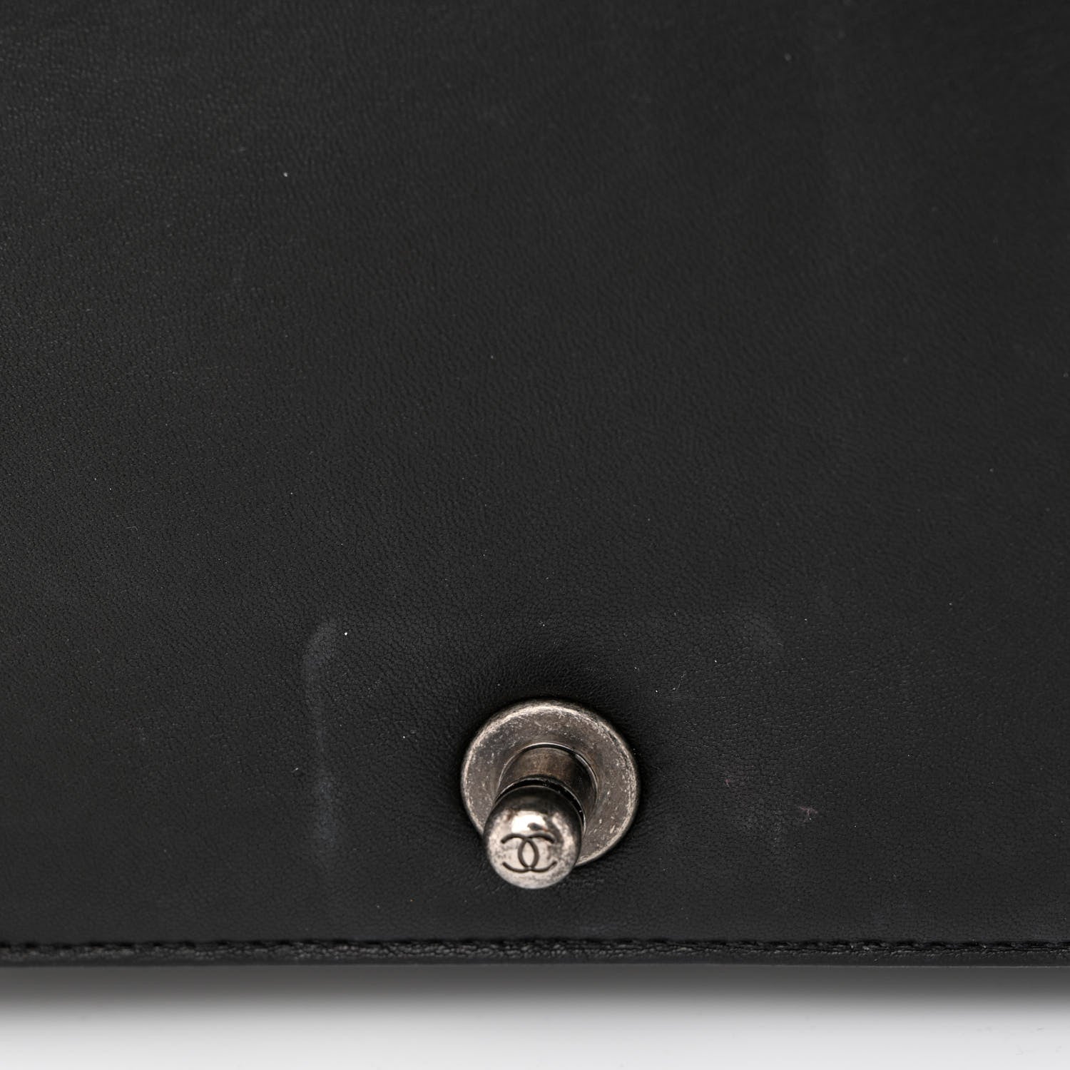 Chanel Lambskin Pleated Medium Boy Flap Black 12 of 14
