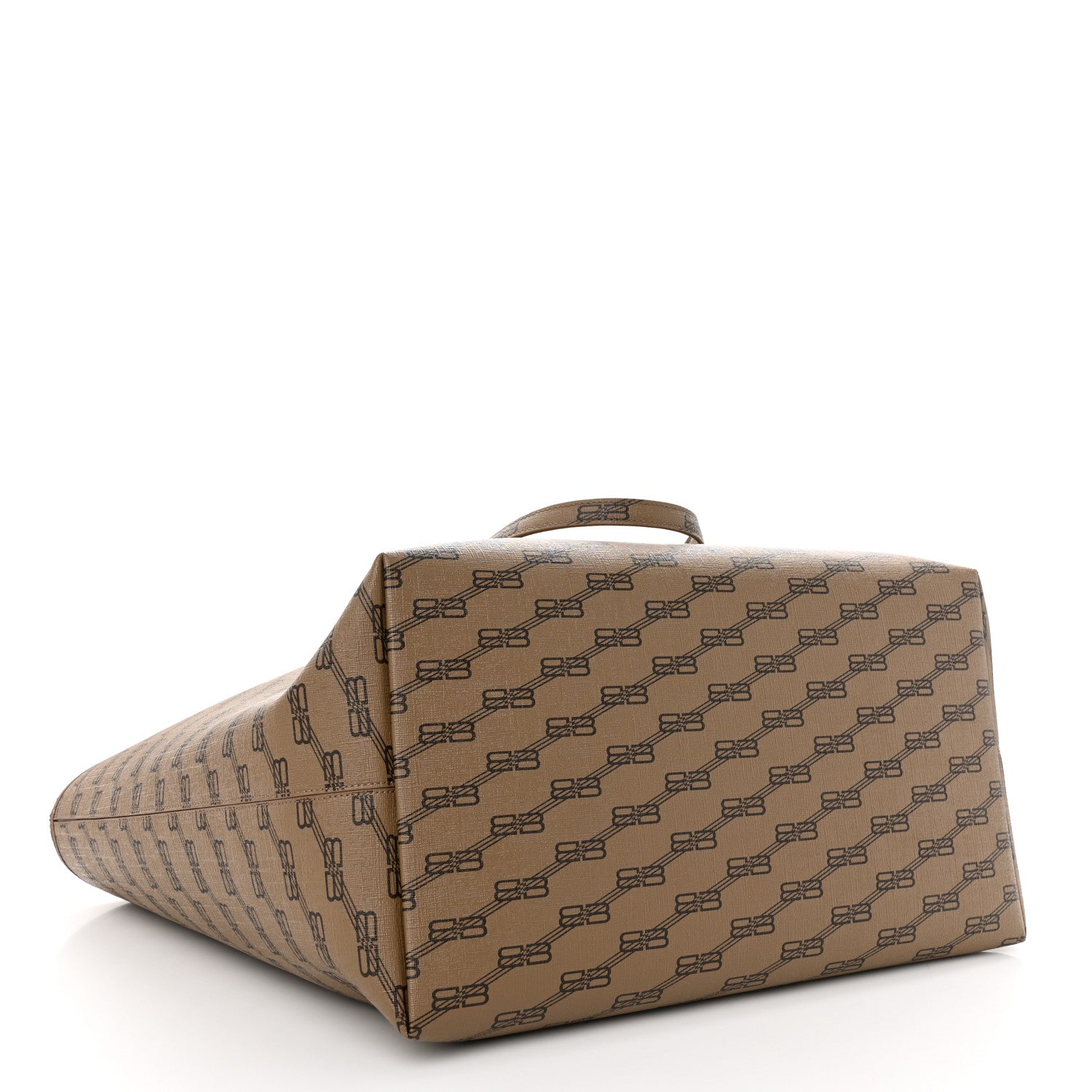 Balenciaga Coated Canvas BB Monogram Large Signature East West Shopper Bag Beige Brown 4 of 11