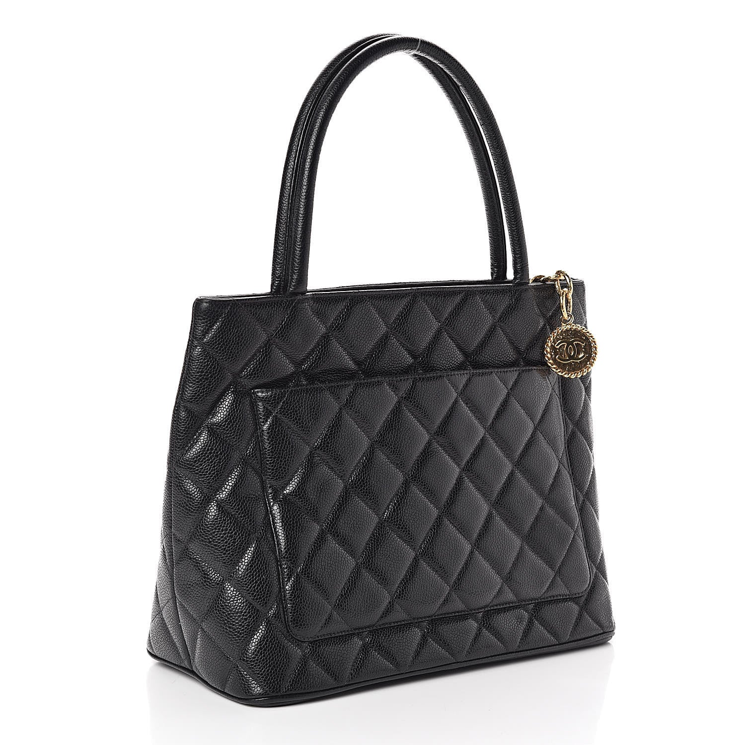 Chanel Caviar Quilted Medallion Tote Black 3 of 10
