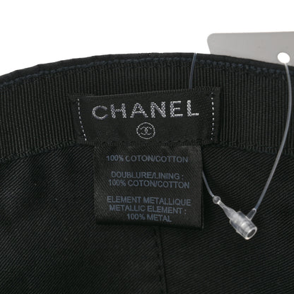 Chanel Cotton CC Cap Hat Black 8 of 8