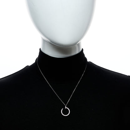 Cartier 18K White Gold Diamond Juste Un Clou Paved Pendant Necklace 2 of 5