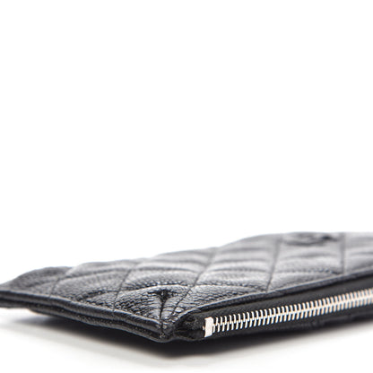 Chanel Caviar Quilted Classic Flat Wallet Pouch So Black 7 of 10