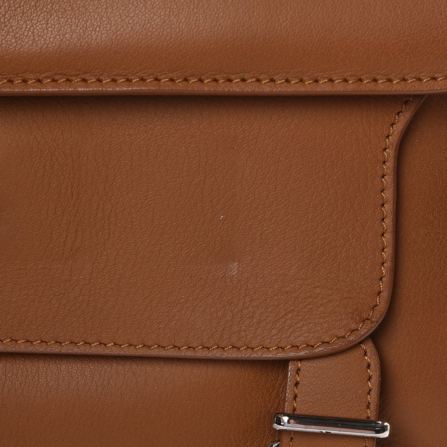 Calfskin PS11 Classic Shoulder Bag Caramel