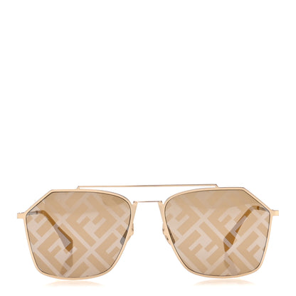 Fendi Metal Aviator Sunglasses FFM0022/S Yellow 2 of 8