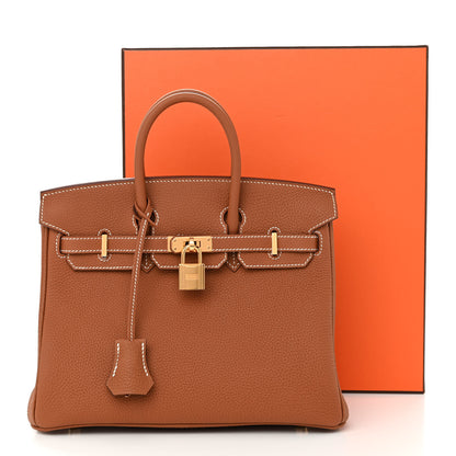Hermes Togo Birkin 25 Gold 11 of 11