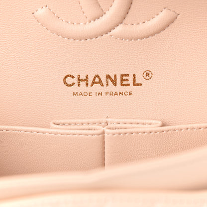 Chanel Caviar Chevron Quilted Small Double Flap Beige 6 of 9