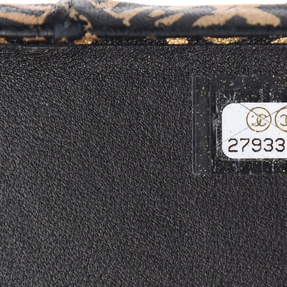 Chanel Lambskin Quilted iPhone XR Coco Tech Egyptian Graffiti Case Black Gold 6 of 7
