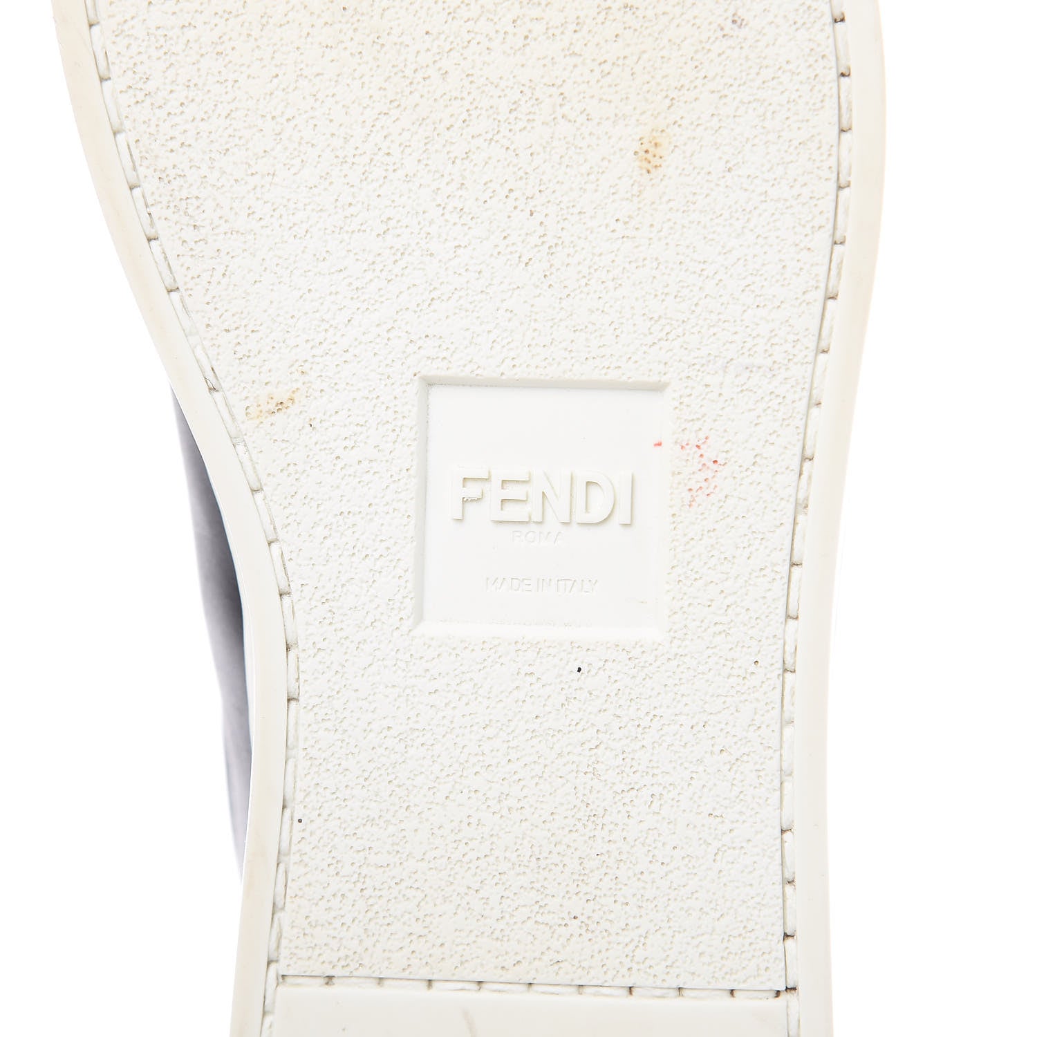 Fendi Vitello Microfiber FF Rockoclick Slip On Sneakers 36.5 Black Tobacco 7 of 9