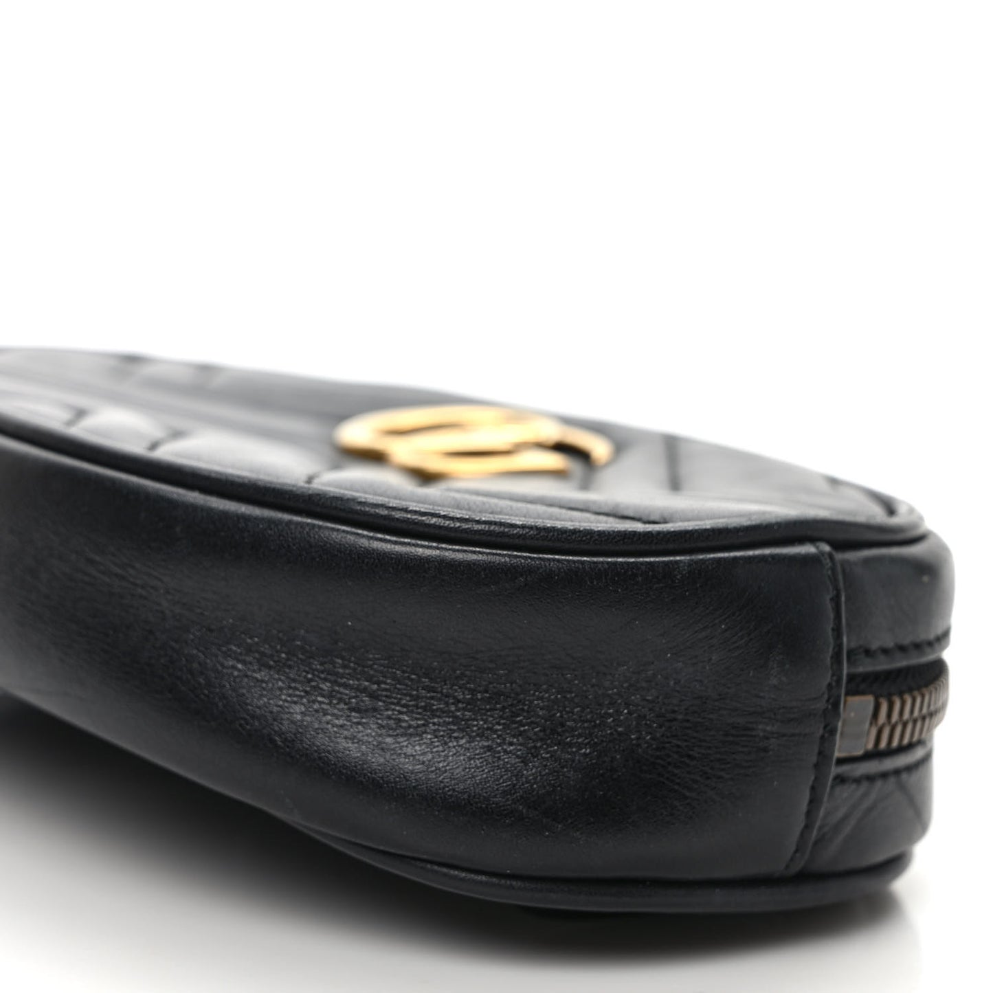 Calfskin Matelasse GG Marmont Belt Bag 75 30 Black