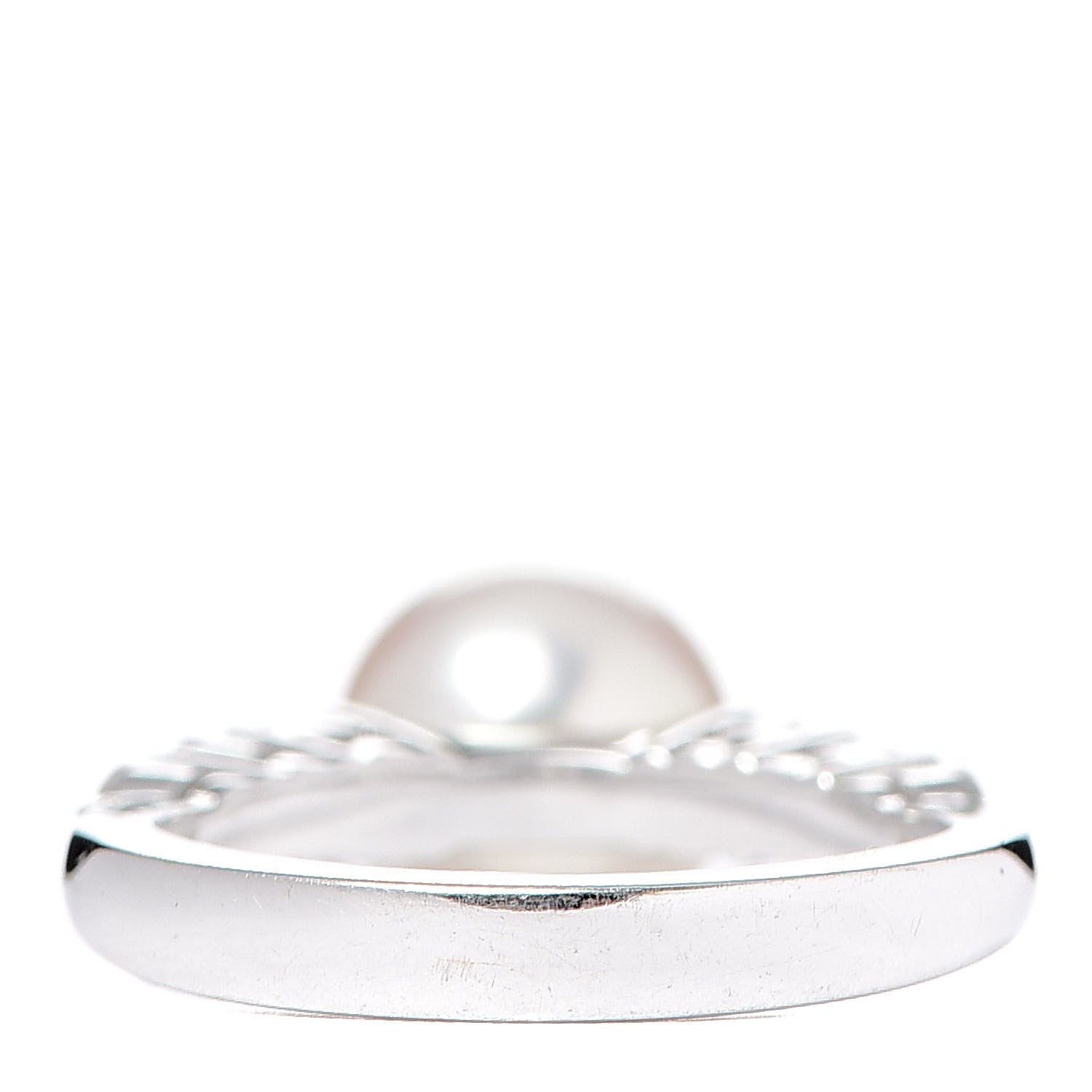 Mikimoto 18K White Gold Diamond Akoya Pearl 8-8.5mm Ring 49 5 3 of 5