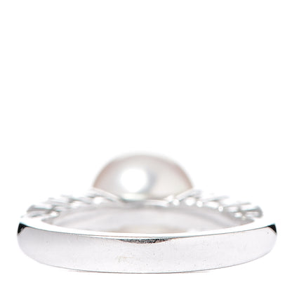 Mikimoto 18K White Gold Diamond Akoya Pearl 8-8.5mm Ring 49 5 3 of 5