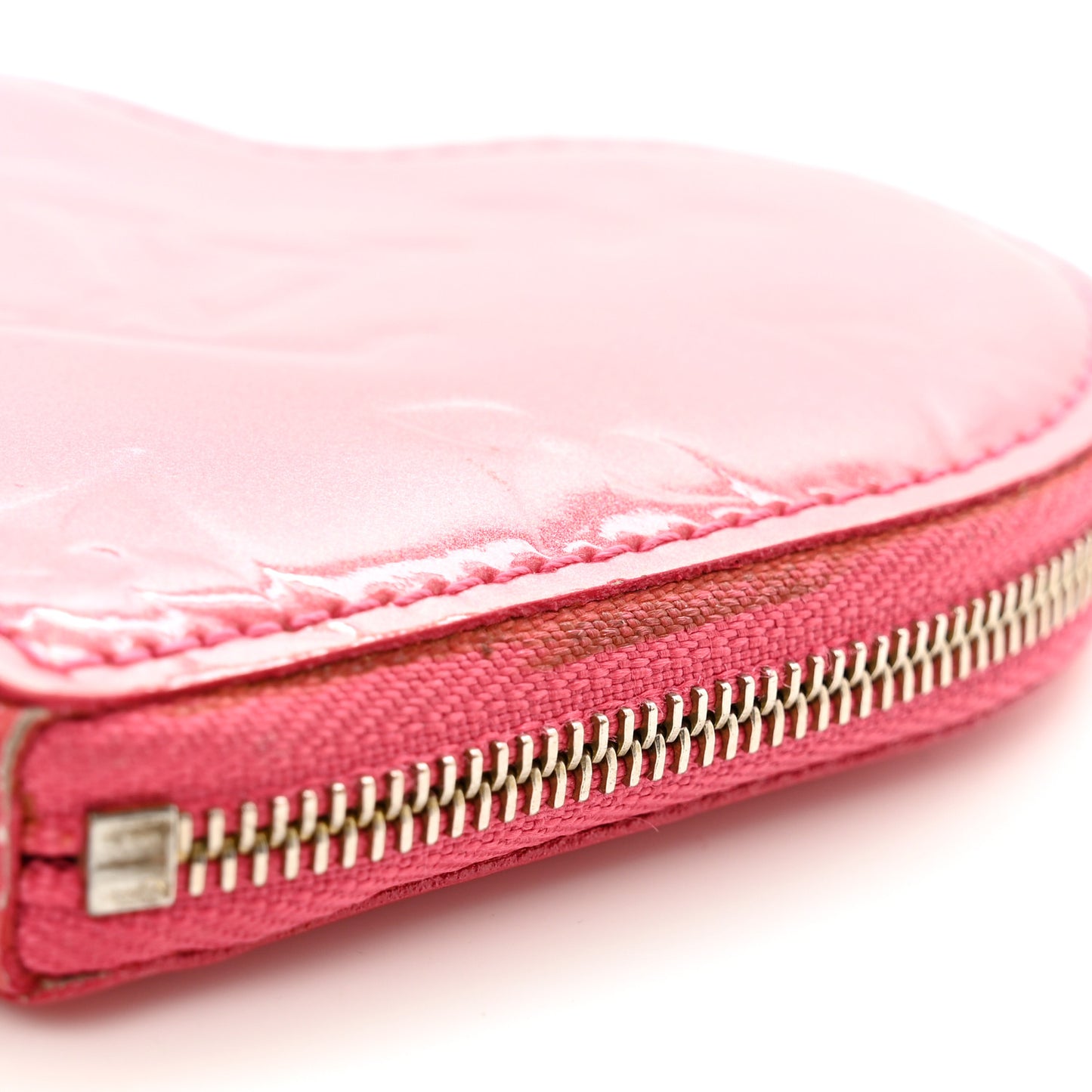 Vernis Heart Coin Purse Framboise
