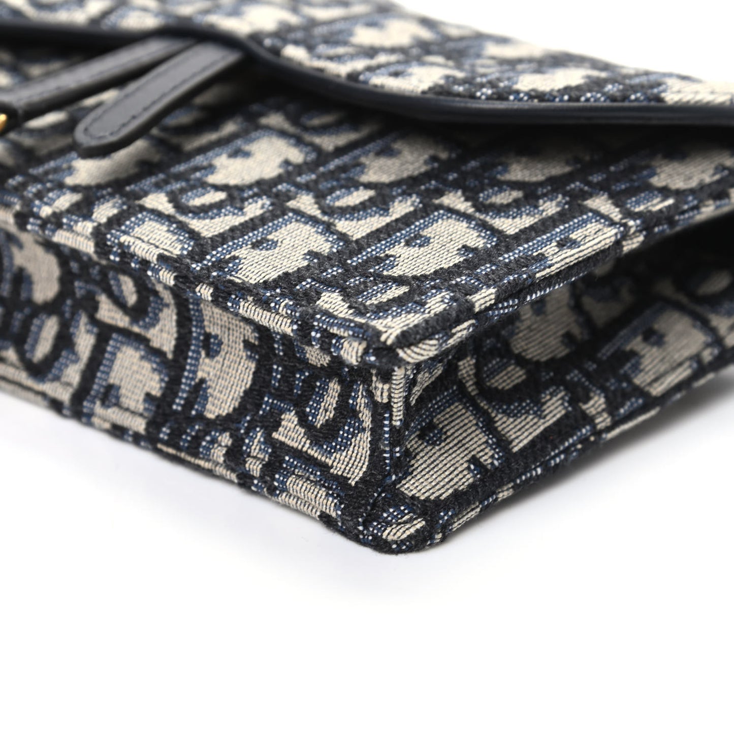 Oblique Saddle Belt Bag Blue