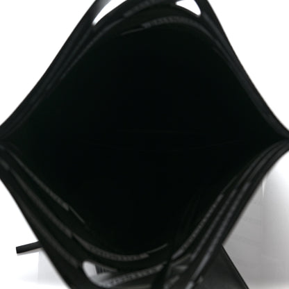 Balenciaga Metallic Calfskin Losange Monogram Plastic Bag Shopper S Silver Black White 5 of 8