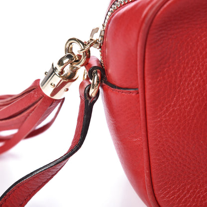 Gucci Pebbled Calfskin Small Soho Disco Bag Tabasco Red 16 of 18
