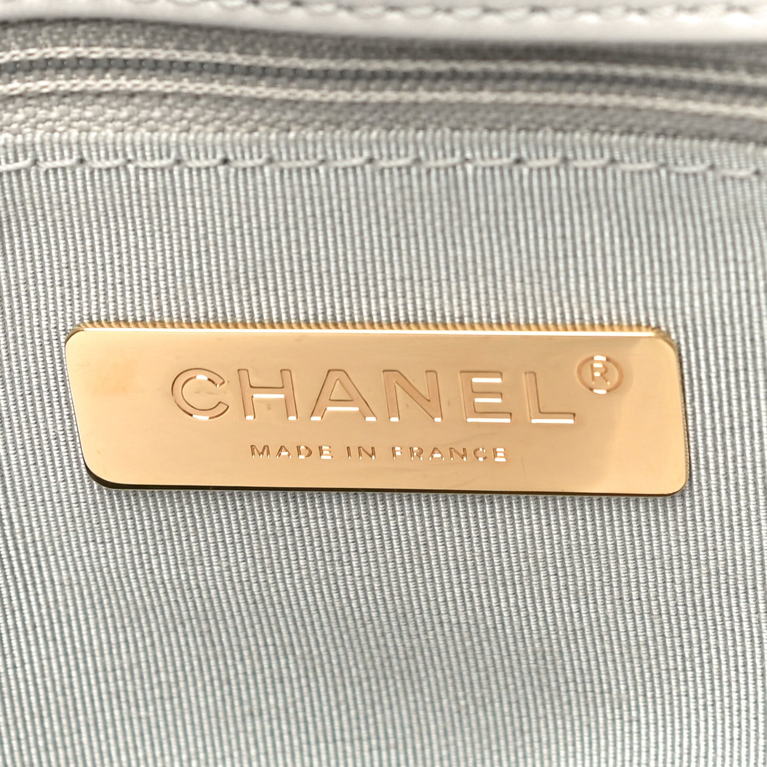Chanel Lambskin Quilted Medium Chanel 19 Flap Grey 6 of 11