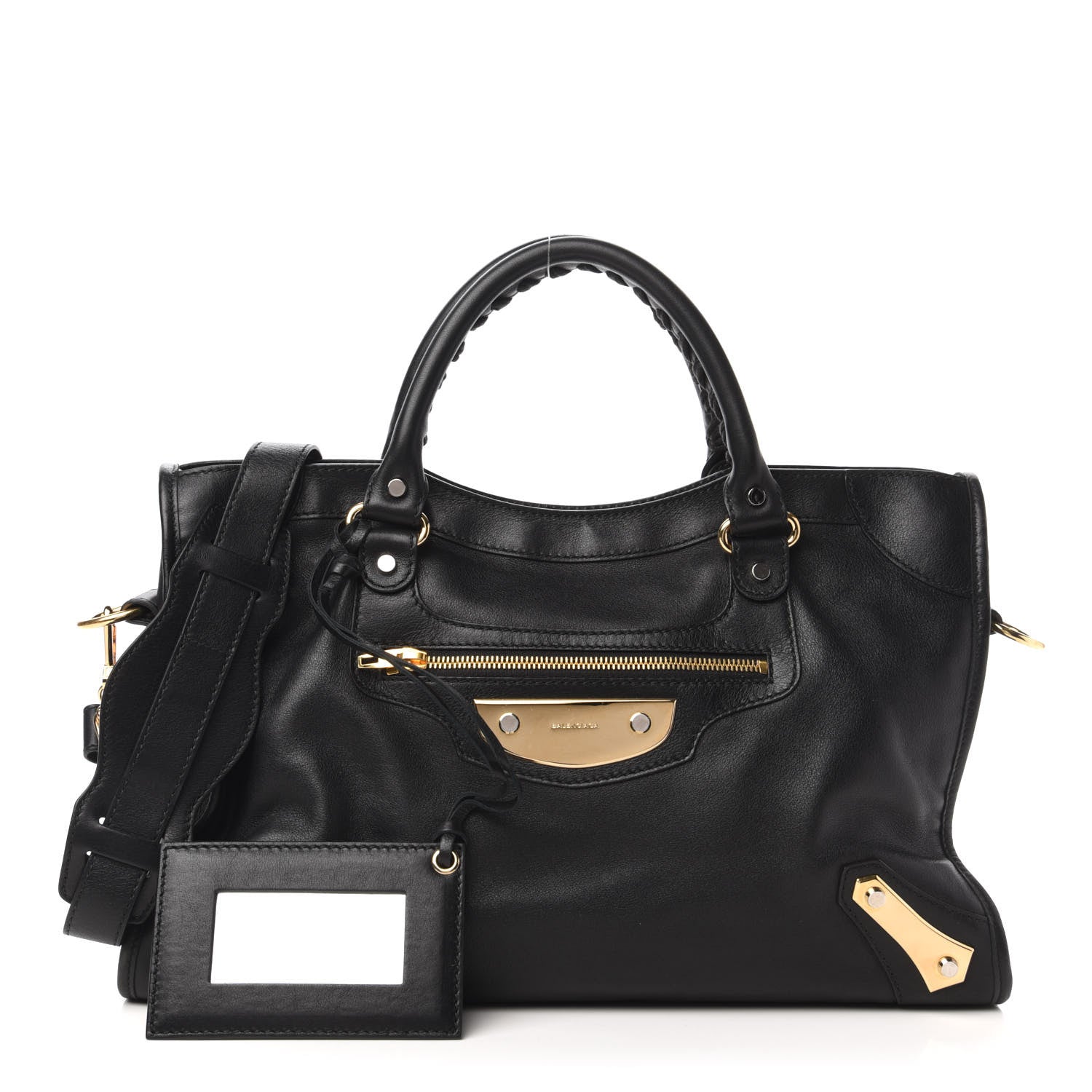 Balenciaga Veau Amp Plate Gold Hardware City Black 1 of 10