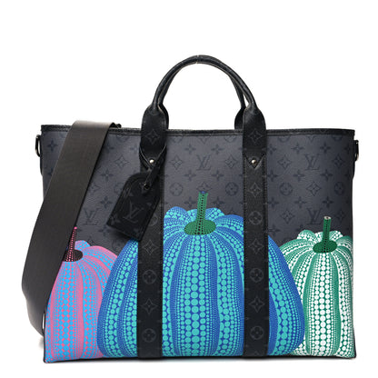 Louis Vuitton LOUIS VUITTON X YK Monogram Eclipse Reverse Pumpkin Weekend Tote Multicolor 1 of 10